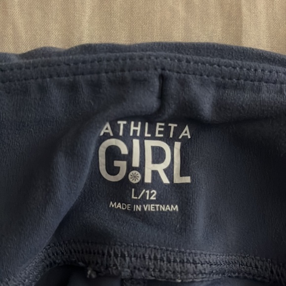 Athleta girl blue/purple capri L/12 kids - Picture 4 of 4